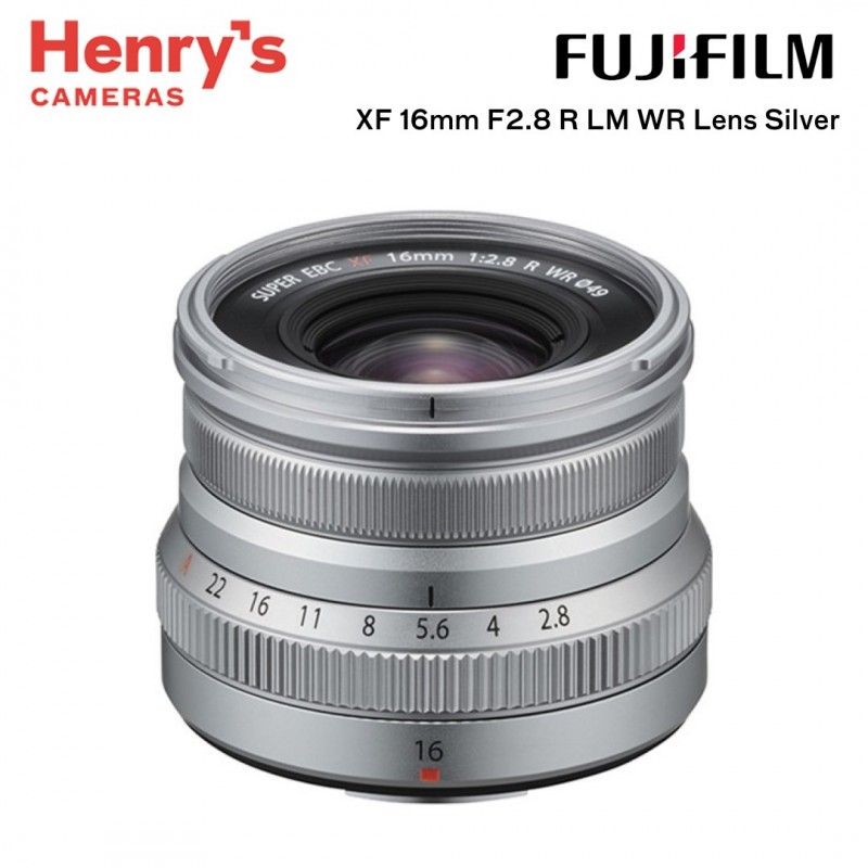 FUJIFILM XF 16MM F2.8 R LM WR LENS SILVER